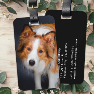 Anpassningsbar Photo Simple Personlig Family Pet-H Bagagebricka