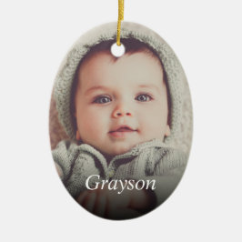 Anpassningsbar Photo Skapar din egen Julgransprydnad Keramik