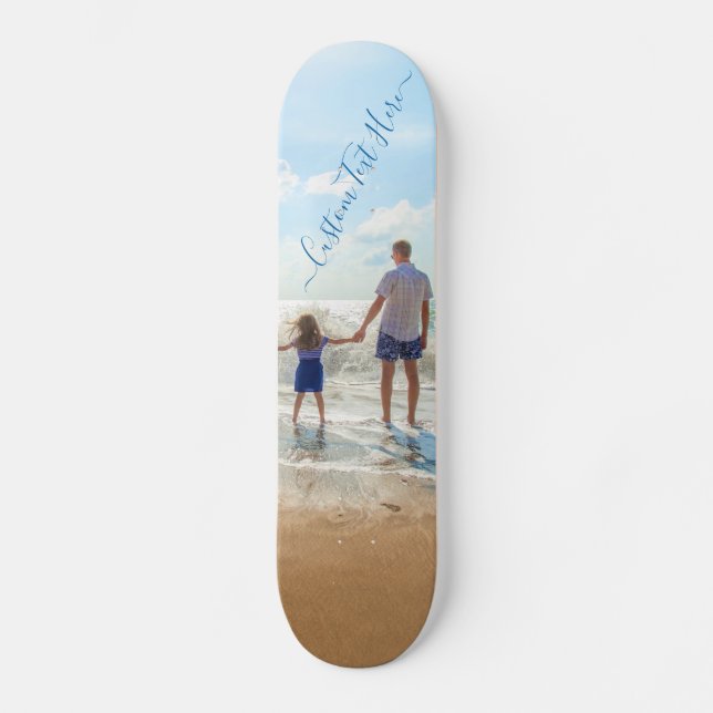 Anpassningsbar Photo Skateboard Ditt Foton och tex (Framsida)
