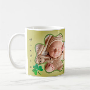 Anpassningsbar Photo St. Patrick's 4Löv Shamrock R Kaffemugg