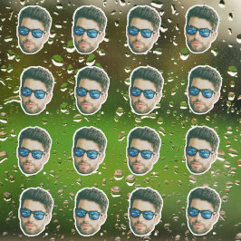 Anpassningsbar Photo Stickers Personlig Ansikte St Klistermärken