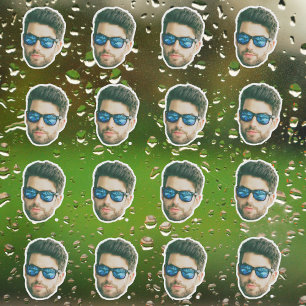 Anpassningsbar Photo Stickers Personlig Ansikte St Klistermärken