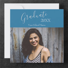 Anpassningsbar Photo Student annons Open House Inbjudningar