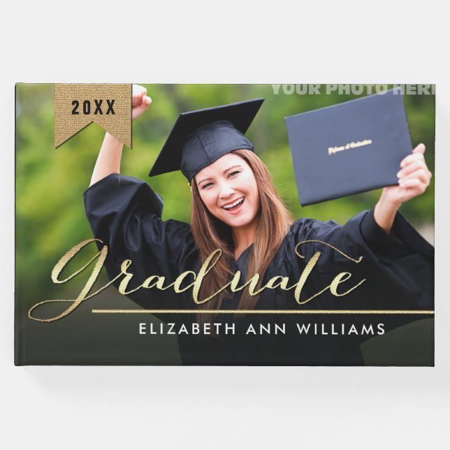 Anpassningsbar Photo Studenten Gästböcker (Framsida)