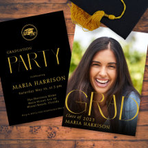Anpassningsbar Photo Studenten Guld om svartvit in