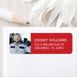 Anpassningsbar Photo Studenten Returadress Etikett