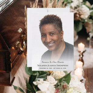 Anpassningsbar Photo Sympathy Funeral Memorial Ber Tack Kort