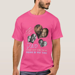 Anpassningsbar Photo T-Shirt for Pappa Far's Day G