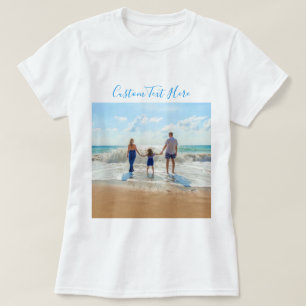 Anpassningsbar Photo T-Shirt med foton och text