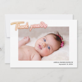 Anpassningsbar Photo Tack. Personlig Birth Meddelande