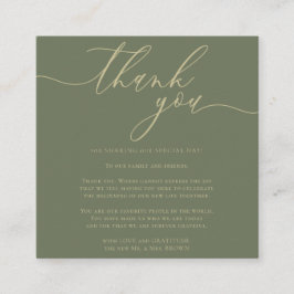 Anpassningsbar Photo Tack Sage Guld Tilläggskort