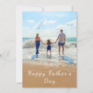 Anpassningsbar Photo Text Fars dag Card dina foton