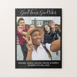 Anpassningsbar Photo & Text Jigszle Puzzle Pussel