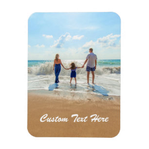 Anpassningsbar Photo Text Magnet Your Family Photo