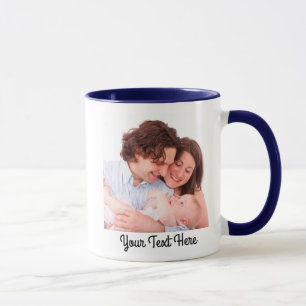 Anpassningsbar Photo & Text Personlig Family Mugg