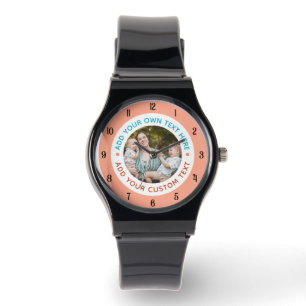 ⌚ Anpassningsbar Photo & Text Watch för henne Pe Armbandsur