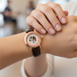 ⌚ Anpassningsbar Photo & Text Watch för henne | Pe Armbandsur