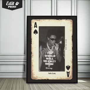 Anpassningsbar Photo Tonåring Wall Art, Poker Ace Poster