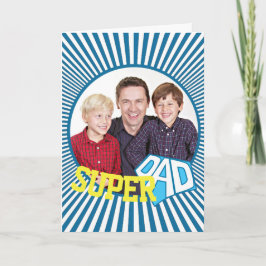 Anpassningsbar Photo Toppen Pappa Tecknad Kort