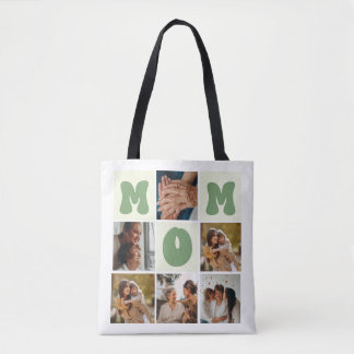 Anpassningsbar Photo Tote Bag för Mamma Tygkasse