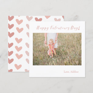 Anpassningsbar Photo Valentine Day Card Inbjudningar