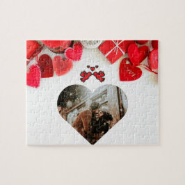 Anpassningsbar Photo Valentine's Jigszawa Puzzle Pussel