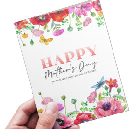 Anpassningsbar Photo Vår blommor Mors dag Hälsningskort