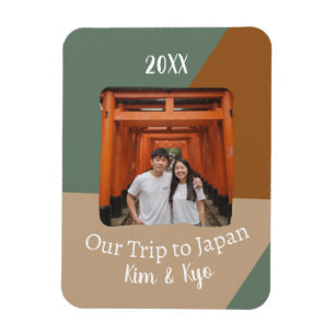 Anpassningsbar Photo Vårt Resa till Japan Souvenir Magnet