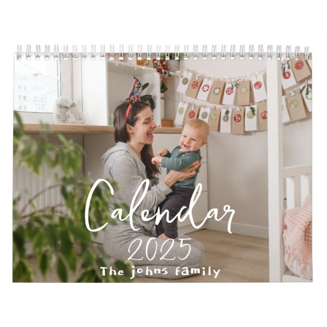 Anpassningsbar Photo Wall Calendar 2025 for Home & Kalender (Omslag)