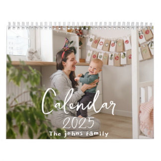 Anpassningsbar Photo Wall Calendar 2025 for Home & Kalender