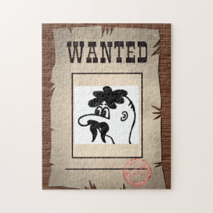 Anpassningsbar Photo Wanted Jigszle Puzzle Funny G Pussel
