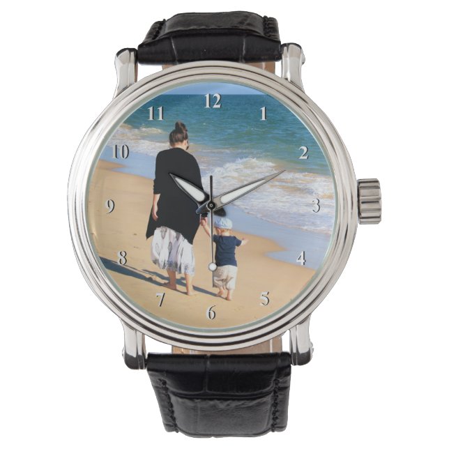 Anpassningsbar Photo Watch ger dina favoritfoton Armbandsur (Framsida)