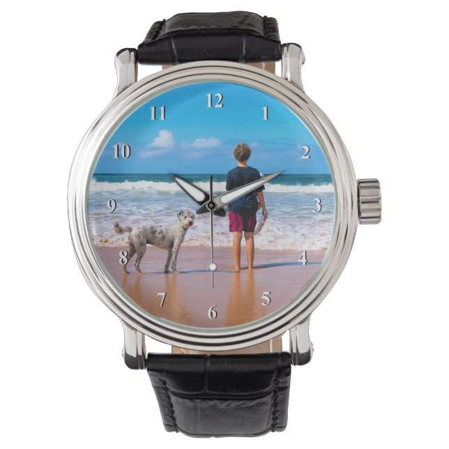 Anpassningsbar Photo Watch Gift med fotodesign Armbandsur (Framsida)
