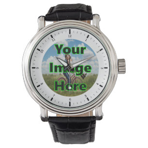 Anpassningsbar Photo Watch Keepsaké Watch Armbandsur
