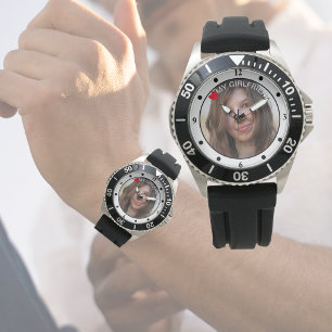 Anpassningsbar Photo Watch Manar eller Womens Lots Armbandsur