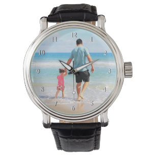 Anpassningsbar Photo Watch Your Family Photos Papp Armbandsur