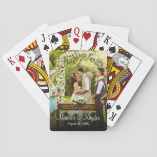 Anpassningsbar Photo Wedding Favor Casinokort
