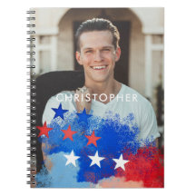 Anpassningsbar Photo with America Flagga