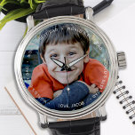 Anpassningsbar Photo World's Best Pappa Armbandsur<br><div class="desc">Världens bästa ❤️ Pappa. Överraska pappa på födelsedagen,  Fars dag eller julen med en anpassningsbar foto. Han kan nu ta med sig sitt favoritbarn överallt. A måste ha för varje pappa! COPYRIGHT © 2020 Judy Burrows,  Black Hund Art - Med alla Höger reserverade. Anpassningsbar Photo World's Best Pappa Watch</div>