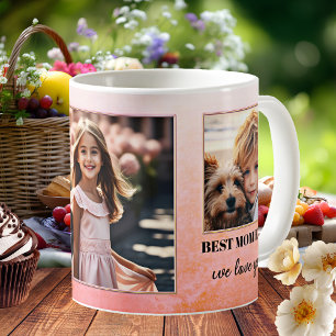 Anpassningsbar Photos Best Mamma någonsin Rosa Ora Kaffemugg