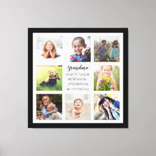 Anpassningsbar Photos Grandma Quote Stretched-Kanv Canvastryck