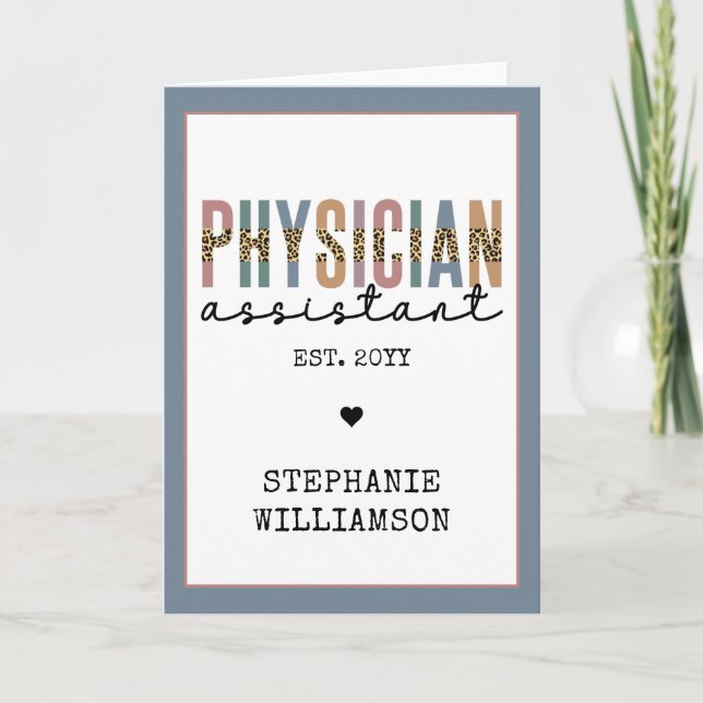 Anpassningsbar Physician Assistant Physician Assoc Kort (Framsida)