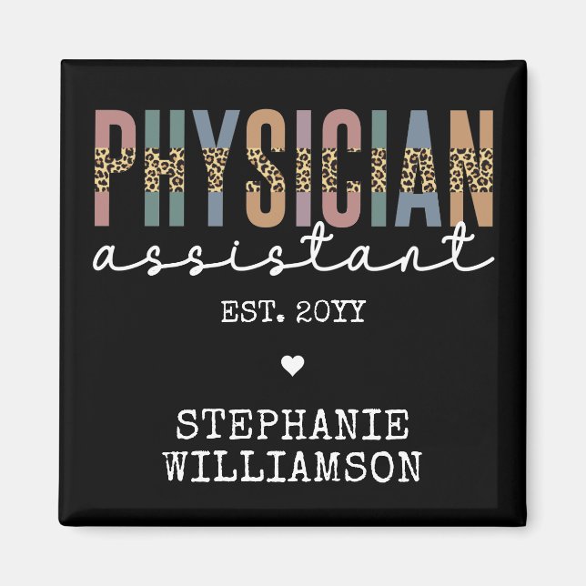 Anpassningsbar Physician Assistant Physician Assoc Magnet (Framsidan)