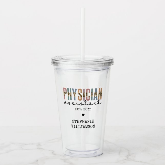 Anpassningsbar Physician Assistant Physician Assoc Take Away Mugg (Framsida)