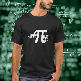 Anpassningsbar Pi Day med År och Pi Symbol T Shirt