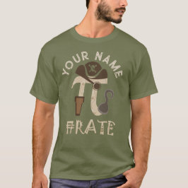 Anpassningsbar Pi Day pirat T Shirt