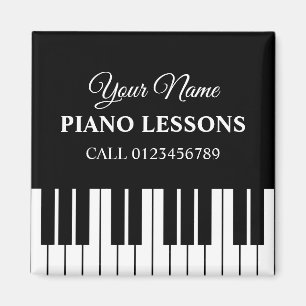 Anpassningsbar piano lärarlektioner i kylmagnet magnet