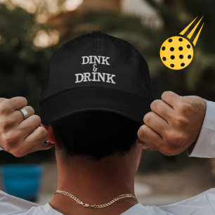 Anpassningsbar Pickleball Dink Drink Gift för spel Broderad Keps
