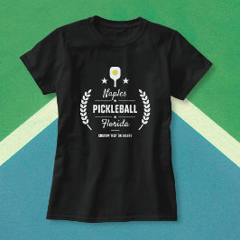 Anpassningsbar Pickleball Klubb Add City Namn Stat Tee