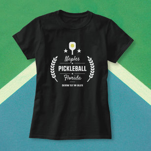 Anpassningsbar Pickleball Klubb Add City Namn Stat Tee Shirt